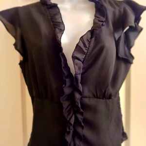 Black button up blouse